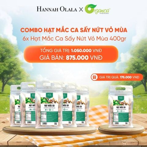  DEAL 5: COMBO HẠT MẮC CA SẤY NỨT VỎ MÙA 