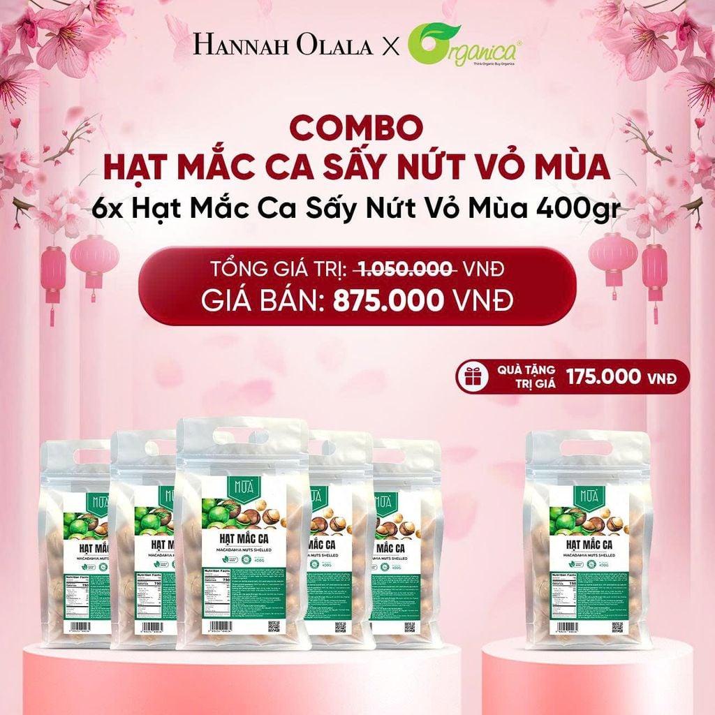  DEAL 5: COMBO HẠT MẮC CA SẤY NỨT VỎ MÙA 