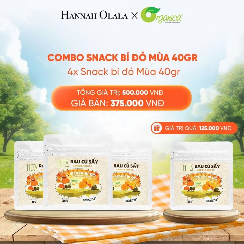  DEAL 8: COMBO SNACK BÍ ĐỎ MÙA 40GR 