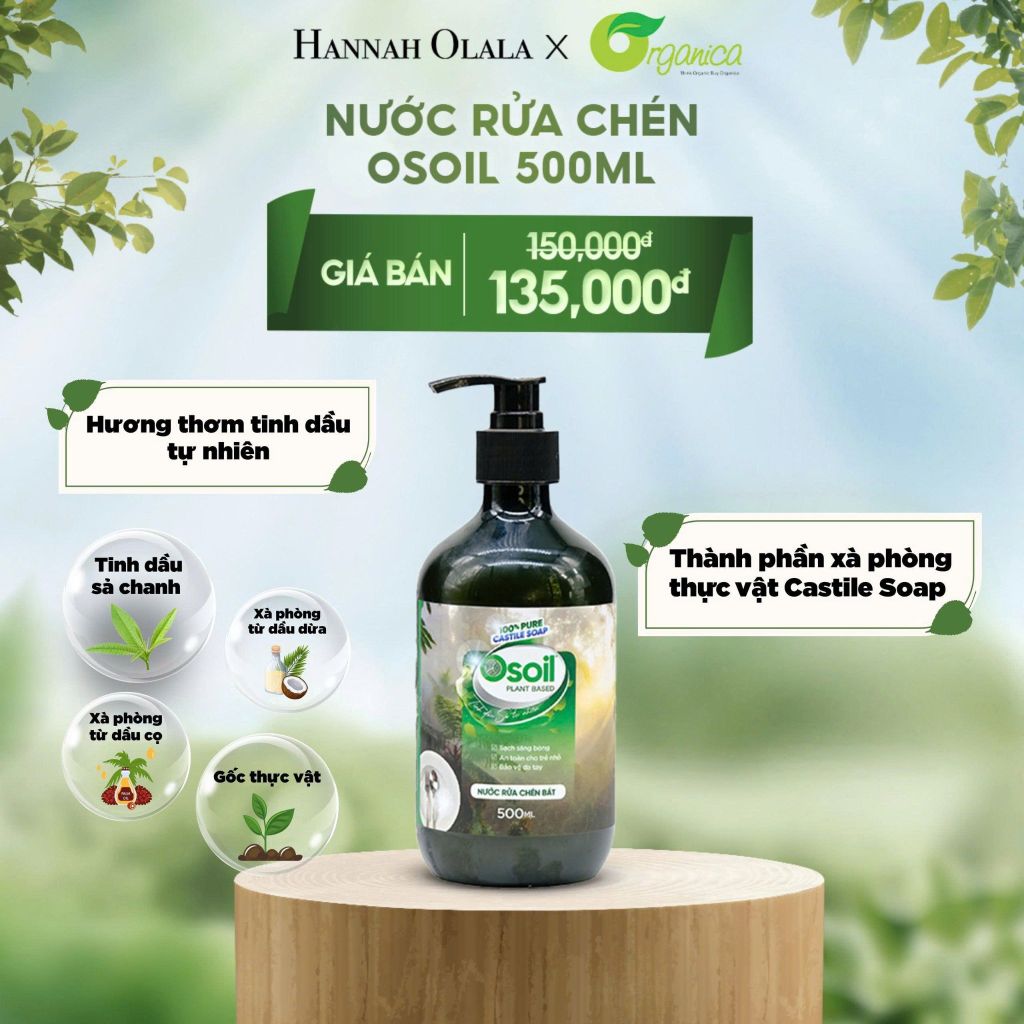  E34_DEAL 15: NƯỚC RỬA CHÉN OSOIL 500ML 