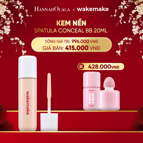  DEAL 5: KEM NỀN WAKEMAKE SPATULA CONCEAL BB 3 TRONG 1 TIỆN DỤNG 