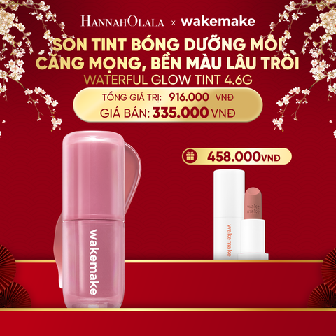  DEAL 3: SON TINT BÓNG WAKEMAKE WATERFUL GLOW TINT DƯỠNG ẨM CĂNG MỌNG, BỀN MÀU LÂU TRÔI 