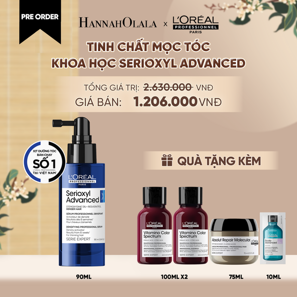  [PREORDER] TINH CHẤT HỖ TRỢ XỊT MỌC TÓC L'OREAL PROFESSIONNEL SERIOXYL ADVANCED 90ML - A285 