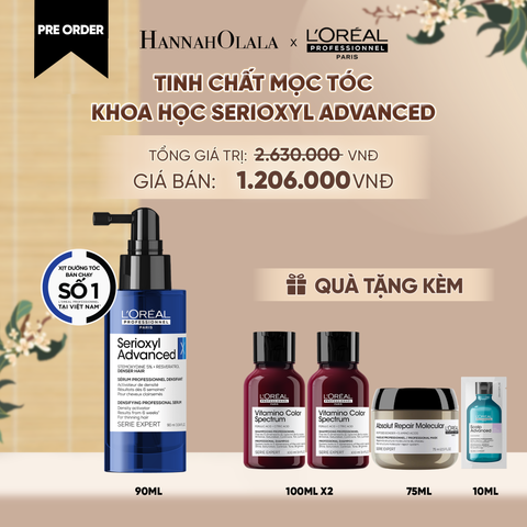  [PREORDER] TINH CHẤT HỖ TRỢ XỊT MỌC TÓC L'OREAL PROFESSIONNEL SERIOXYL ADVANCED 90ML - A285 