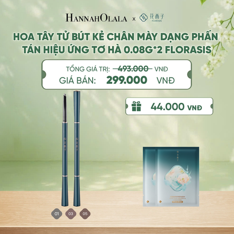  HOA TÂY TỬ BÚT KẺ CHÂN MÀY DẠNG PHẤN TÁN HIỆU ỨNG TƠ HÀ 0.08G*2 FLORASIS - A192 