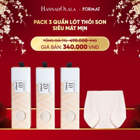  DEAL 3: PACK 3 QUẦN LÓT THỎI SON SIÊU MÁT MỊN FORMAT 