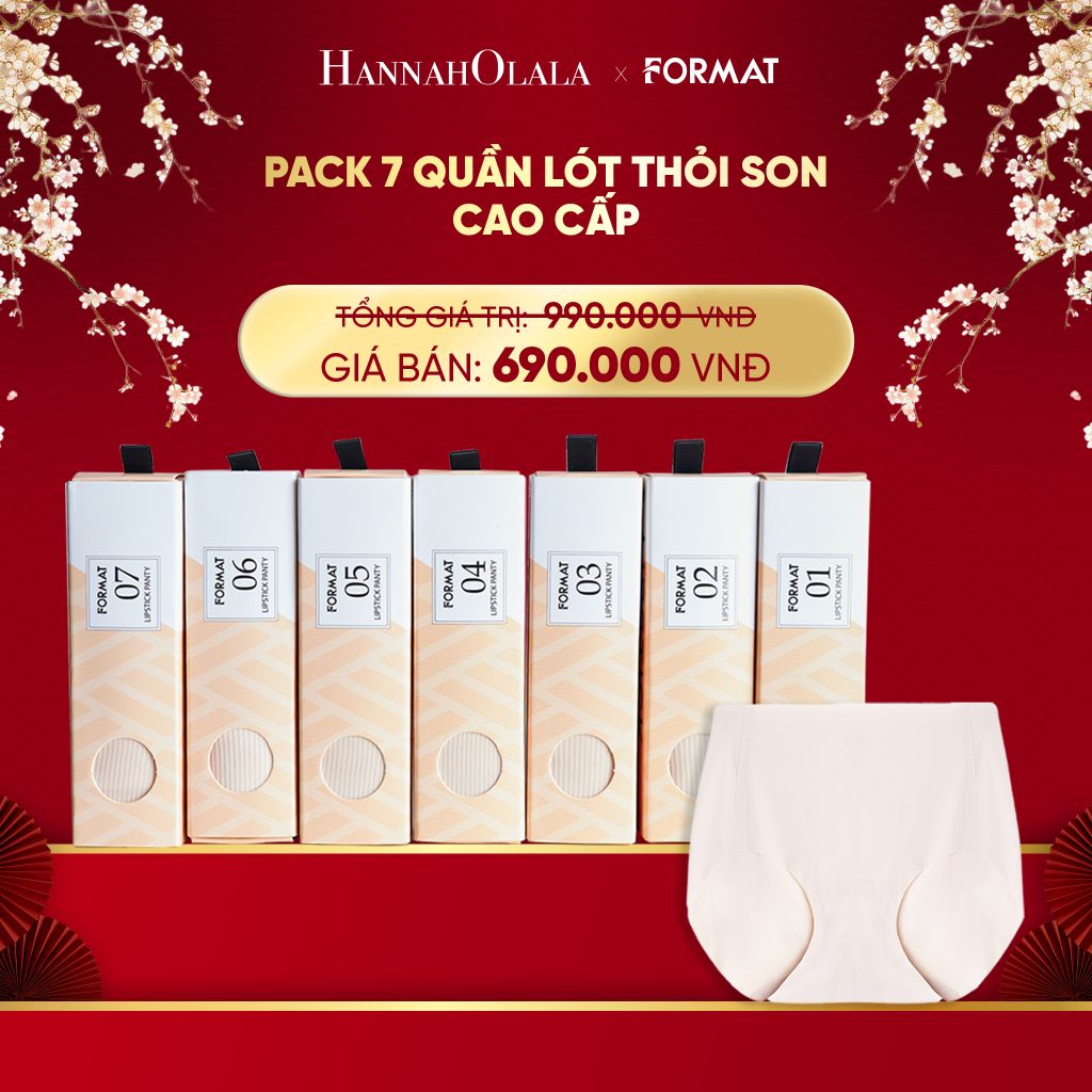  DEAL 2: PACK 7 QUẦN LÓT THỎI SON SIÊU MÁT MỊN FORMAT 