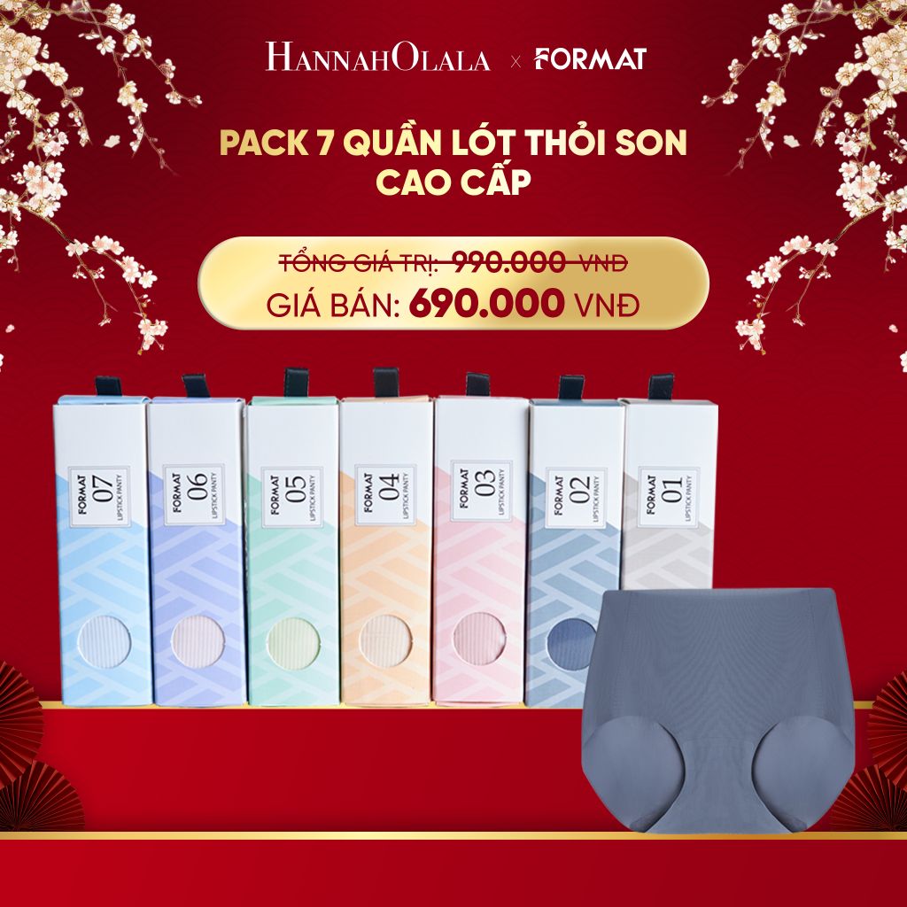  DEAL 2: PACK 7 QUẦN LÓT THỎI SON SIÊU MÁT MỊN FORMAT 
