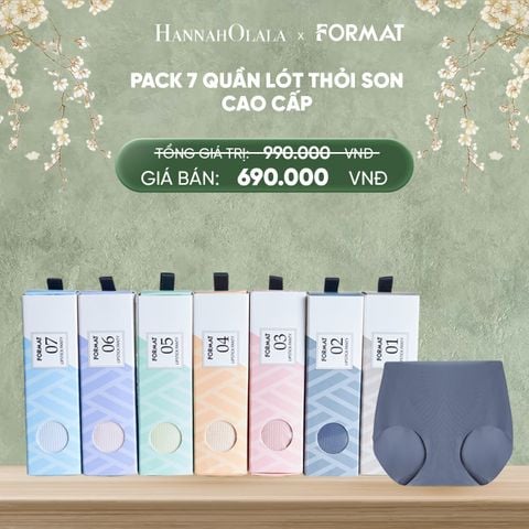  DEAL 2: PACK 7 QUẦN LÓT THỎI SON SIÊU MÁT MỊN FORMAT 