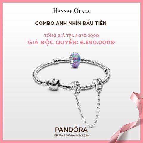  A151_DEAL 117: PANDORA COMBO ÁNH NHÌN ĐẦU TIÊN [ 1 VÒNG TAY & 2 CHARM ] 