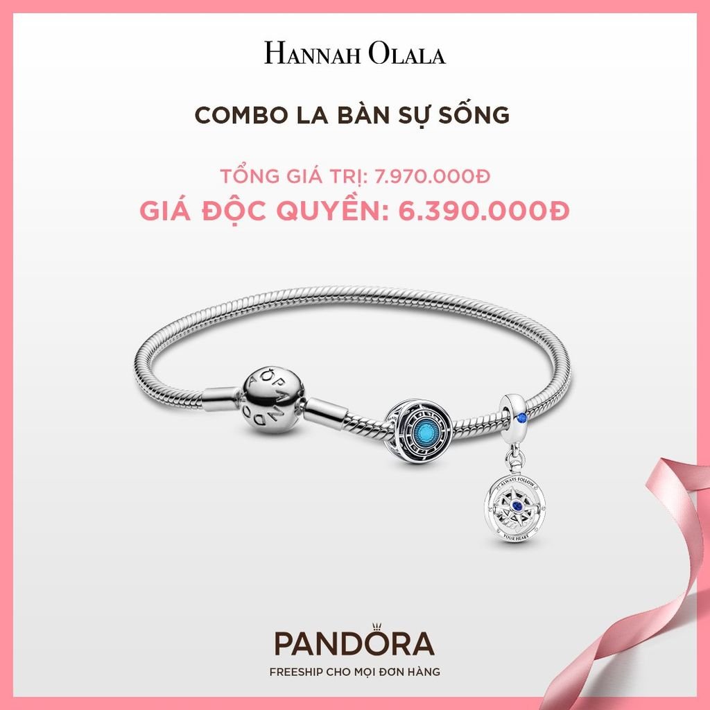  A183_DEAL 126: PANDORA COMBO LA BÀN SỰ SỐNG [ 1 VÒNG & 2 CHARM ] 
