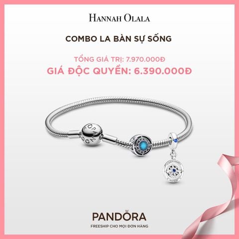  A183_DEAL 126: PANDORA COMBO LA BÀN SỰ SỐNG [ 1 VÒNG & 2 CHARM ] 