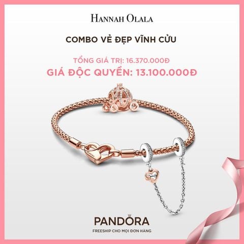  A290_DEAL 147: PANDORA COMBO VẺ ĐẸP VĨNH CỬU [ 1 VÒNG & 2 CHARM ] 