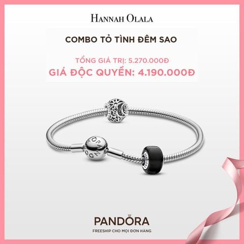  A301_DEAL 149: PANDORA COMBO TỎ TÌNH ĐÊM SAO [ 1 VÒNG & 2 CHARM ] - CHỌN MÀU 
