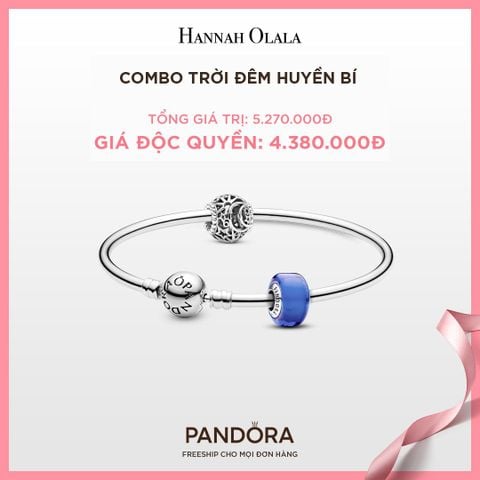  A305_DEAL 151: PANDORA COMBO TRỜI ĐÊM HUYỀN BÍ [ 1 VÒNG TAY & 2 CHARM ] - CHỌN MÀU 