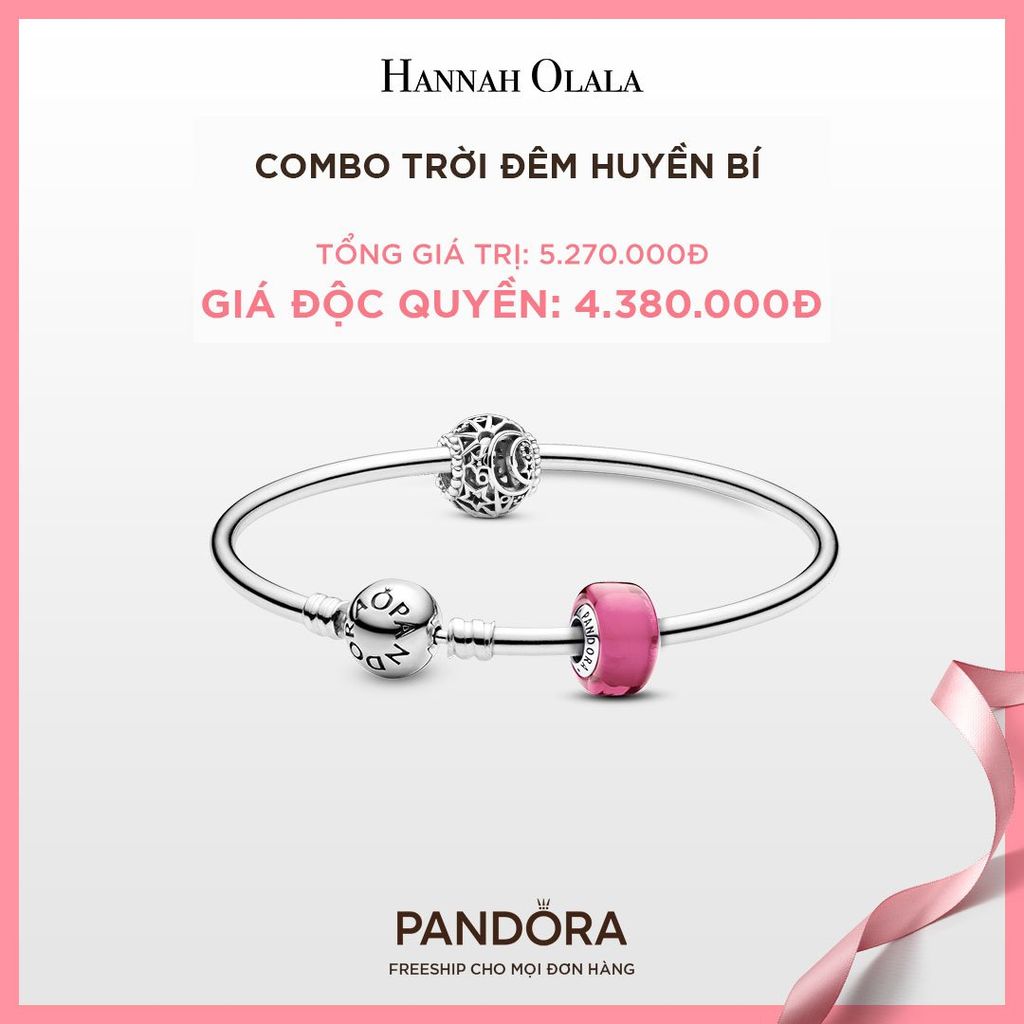  A305_DEAL 151: PANDORA COMBO TRỜI ĐÊM HUYỀN BÍ [ 1 VÒNG TAY & 2 CHARM ] - CHỌN MÀU 
