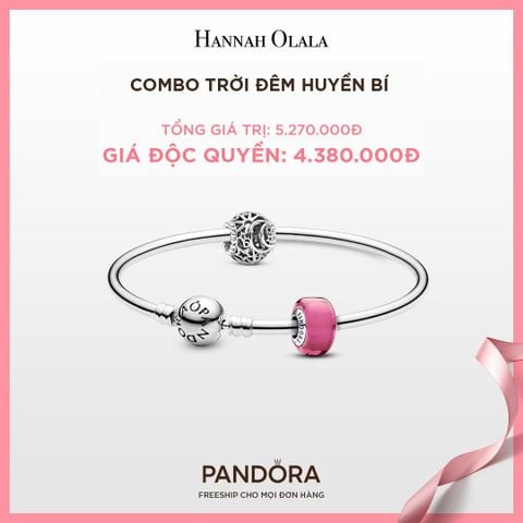  A305_DEAL 151: PANDORA COMBO TRỜI ĐÊM HUYỀN BÍ [ 1 VÒNG TAY & 2 CHARM ] - CHỌN MÀU 