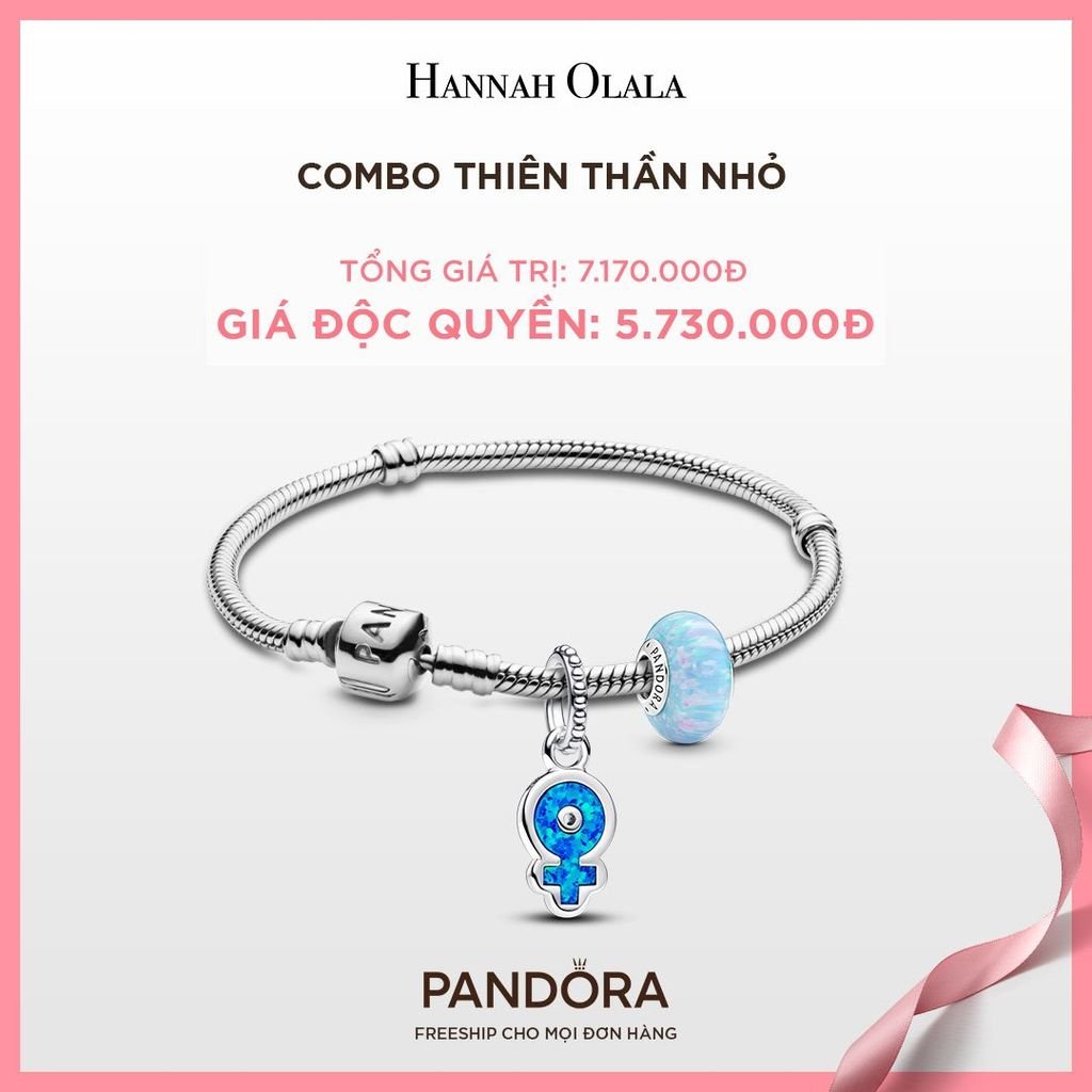  A141_DEAL 116: PANDORA COMBO THIÊN THẦN NHỎ [ 1 VÒNG TAY & 2 CHARM ] - CHỌN MÀU 