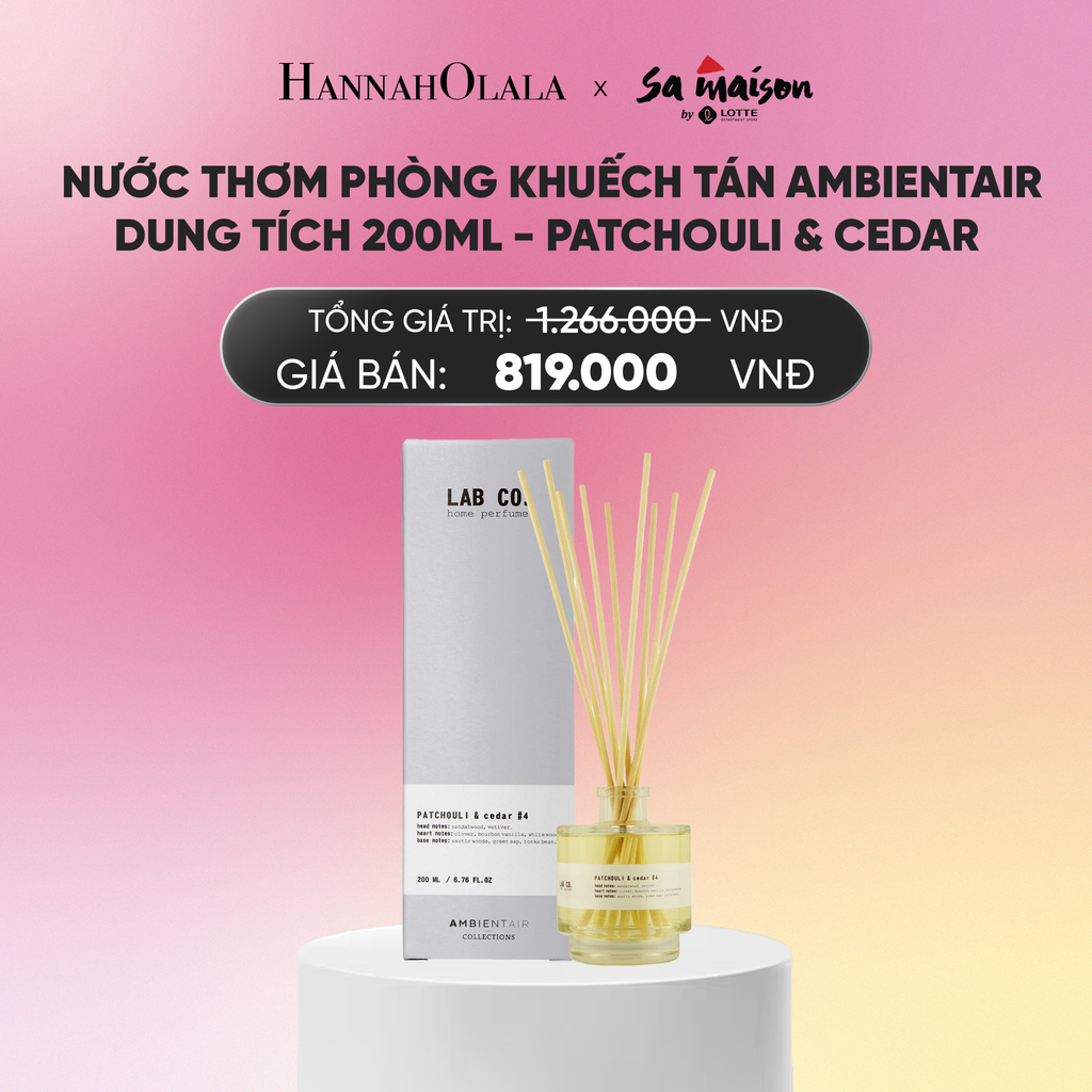  FLASH DEAL 3: NƯỚC THƠM PHÒNG KHUẾCH TÁN AMBIENTAIR, DUNG TÍCH 200ML AMBER & CLOVE_A646 