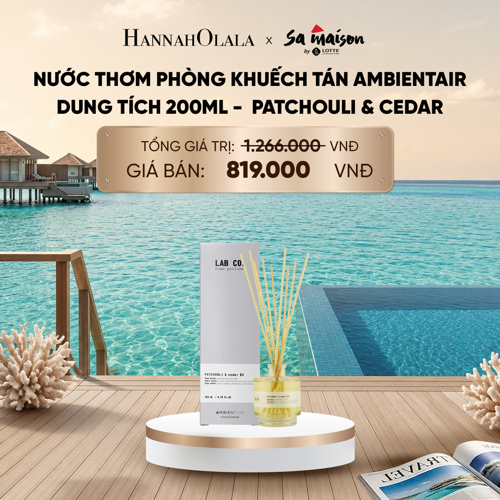  NƯỚC THƠM PHÒNG KHUẾCH TÁN AMBIENTAIR, DUNG TÍCH 200ML - DEAL 3_ D2079 