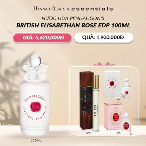 DEAL 10: NƯỚC HOA PENHALIGON'S BRITISH ELISABETHAN ROSE EDP 100ML 