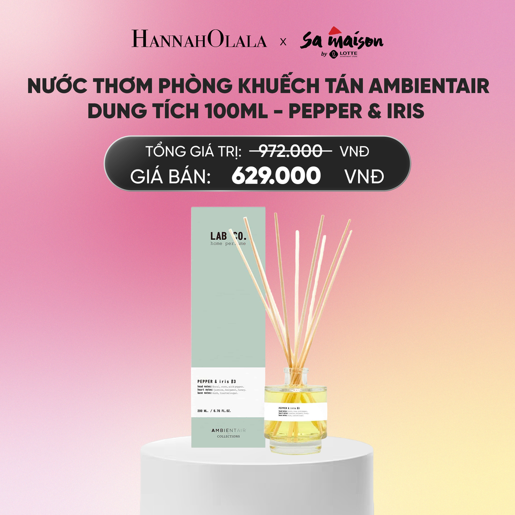 FLASH DEAL 4: NƯỚC THƠM PHÒNG KHUẾCH TÁN AMBIENTAIR, DUNG TÍCH 100ML_A629 