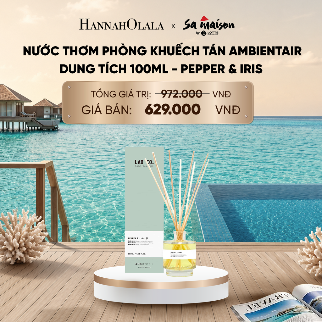  NƯỚC THƠM PHÒNG KHUẾCH TÁN AMBIENTAIR, DUNG TÍCH 100ML - DEAL 4_ D2004 