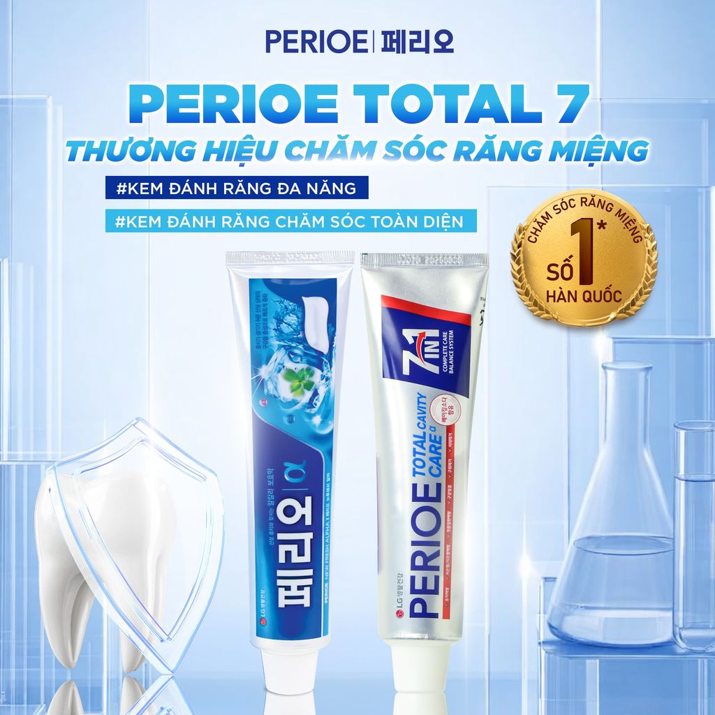  COMBO 06 KEM ĐÁNH RĂNG PERIOE CAVITY CARE ALPHA 180G 