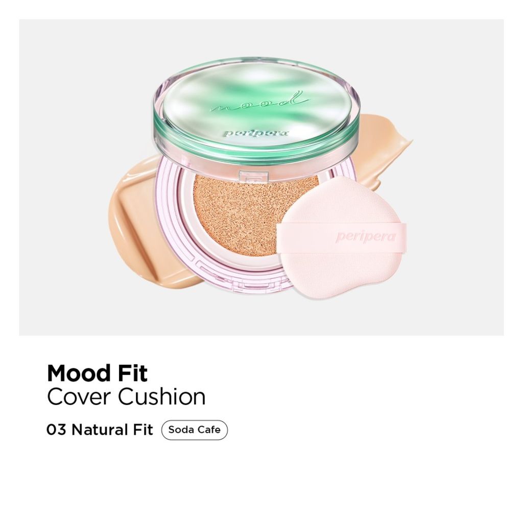  E715: DEAL 1: (PHIÊN BẢN SODA CAFE) PHẤN NƯỚC PERIPERA CHE PHỦ & CẤP ẨM MOOD FIT COVER CUSHION 15G 