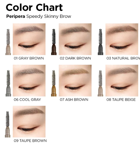  COMBO 2 CHÌ CHÂN MÀY PERIPERA SPEEDY SKINNY BROW 