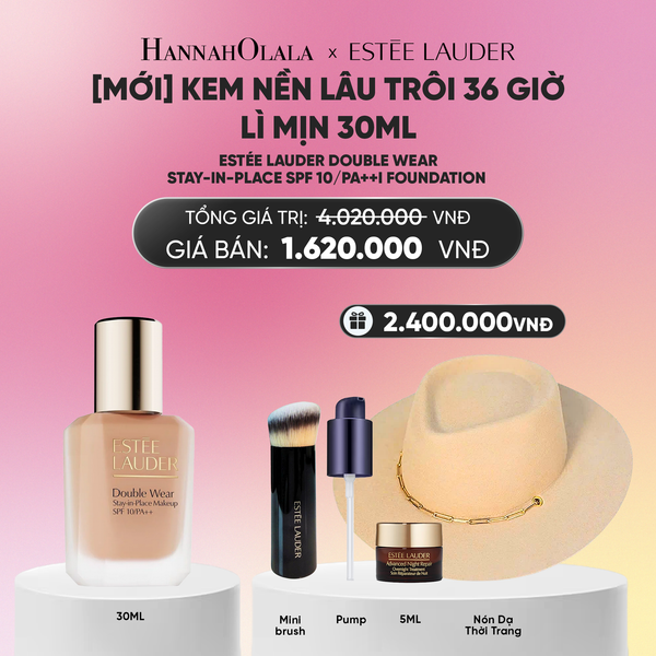  [MỚI] KEM NỀN LÂU TRÔI 36 GIỜ, LÌ MỊN ESTÉE LAUDER DOUBLE WEAR STAY-IN-PLACE SPF 10PA++FOUNDATION 30ML_A1603 