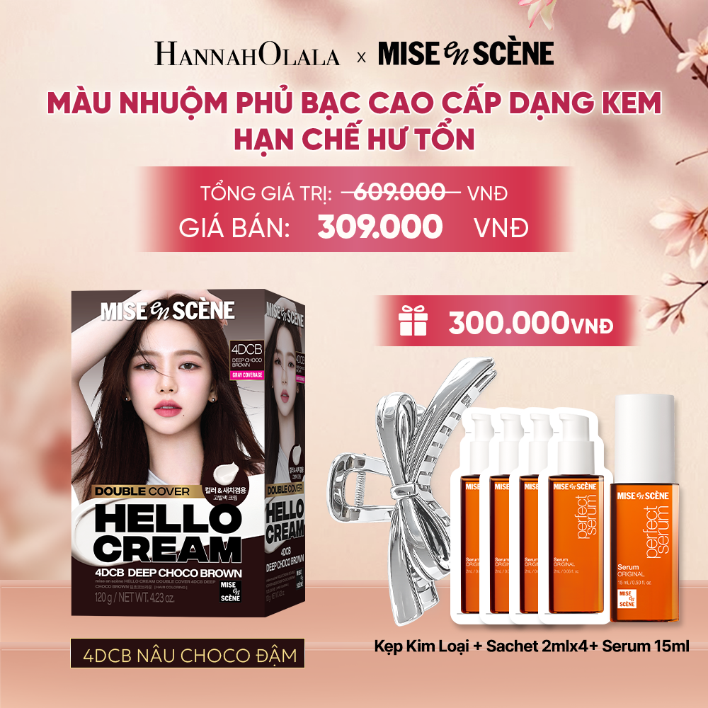  KEM NHUỘM PHỦ BẠC CAO CẤP HELLO CREAM DOUBLE COVER - A381 