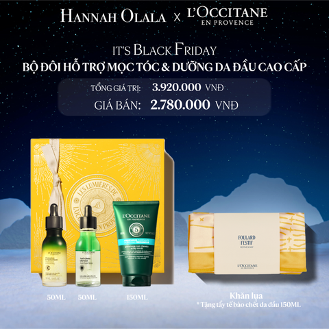  DEAL 22: [SET LỄ HỘI 2025] BỘ ĐÔI HỖ TRỢ MỌC TÓC VÀ DƯỠNG DA ĐẦU CAO CẤP 