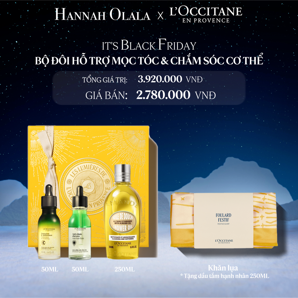  DEAL 23: [SET LỄ HỘI 2025] BỘ ĐÔI HỖ TRỢ MỌC TÓC VÀ CHĂM SÓC CƠ THỂ 