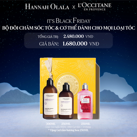  DEAL 24: [SET LỄ HỘI 2025] SET CHĂM SÓC TÓC & CƠ THỂ DÀNH CHO MỌI LOẠI TÓC 