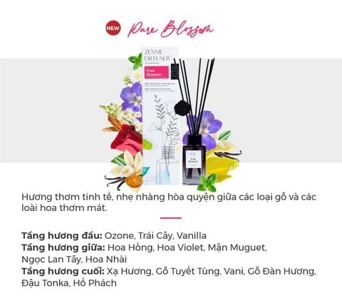  DEAL 5: MUA 2 TINH DẦU TÁN HƯƠNG ZENME LOẠI 286.000Đ GIẢM 10% CÒN 515.000Đ 
TẶNG 1 TINH DẦU TREO 4HOME 10ML TRỊ GIÁ 179.000Đ
(CHỌN THÊM MÙI NOTE TRONG GHI CHÚ) 