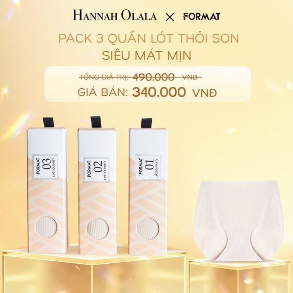  C306_DEAL 3: PACK 3 QUẦN LÓT THỎI SON SIÊU MÁT MỊN FORMAT 