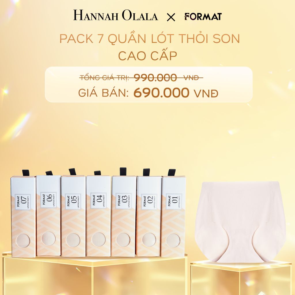  C338_DEAL 2: PACK 7 QUẦN LÓT THỎI SON SIÊU MÁT MỊN FORMAT 