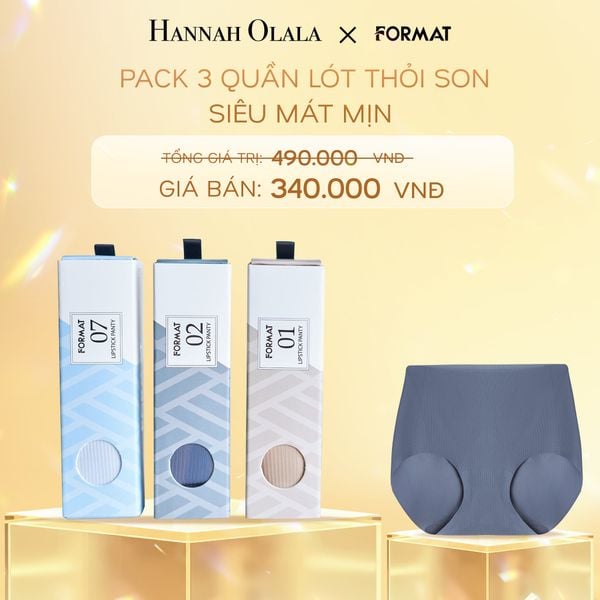  C306_DEAL 3: PACK 3 QUẦN LÓT THỎI SON SIÊU MÁT MỊN FORMAT 