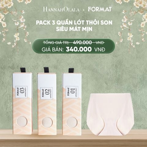  DEAL 3: PACK 3 QUẦN LÓT THỎI SON SIÊU MÁT MỊN FORMAT 