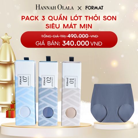  DEAL 3: PACK 3 QUẦN LÓT THỎI SON SIÊU MÁT MỊN FORMAT 