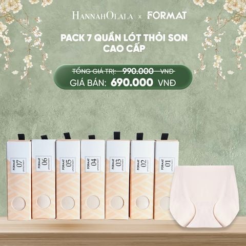  DEAL 2: PACK 7 QUẦN LÓT THỎI SON SIÊU MÁT MỊN FORMAT 