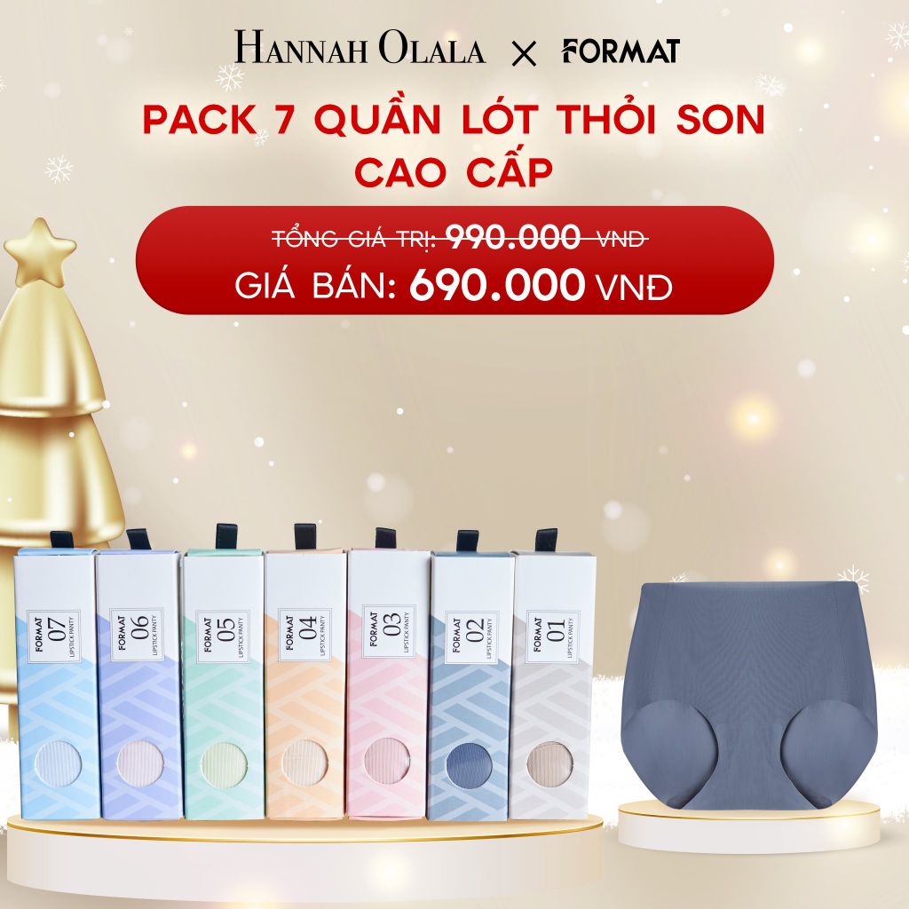  DEAL 2: PACK 7 QUẦN LÓT THỎI SON SIÊU MÁT MỊN FORMAT 