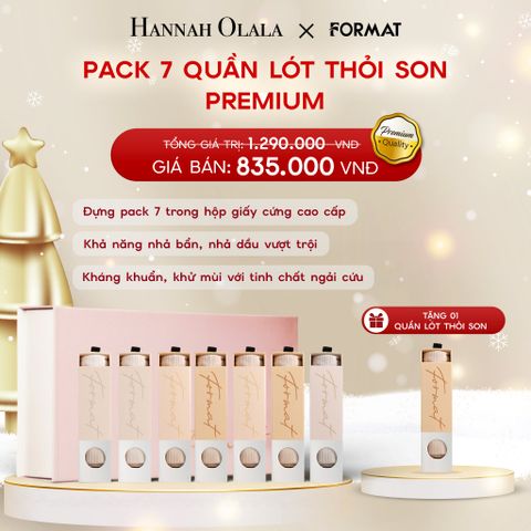  A1458_DEAL 1: PACK 7 QUẦN LÓT THỎI SON PREMIUM (new) 