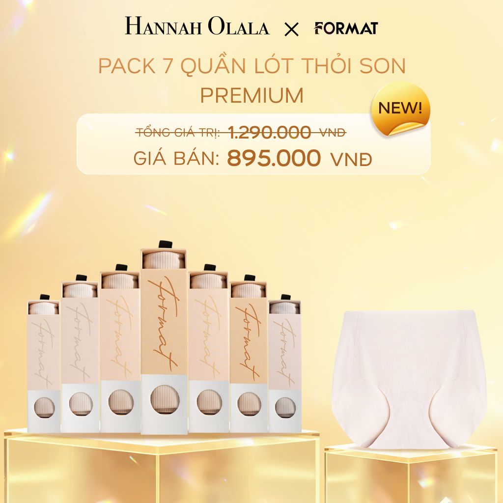  C305_DEAL 1: PACK 7 QUẦN LÓT THỎI SON PREMIUM (new) 