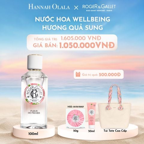  C13_DEAL 3: NƯỚC HOA WELLBEING ROGER&GALLET 100ML 