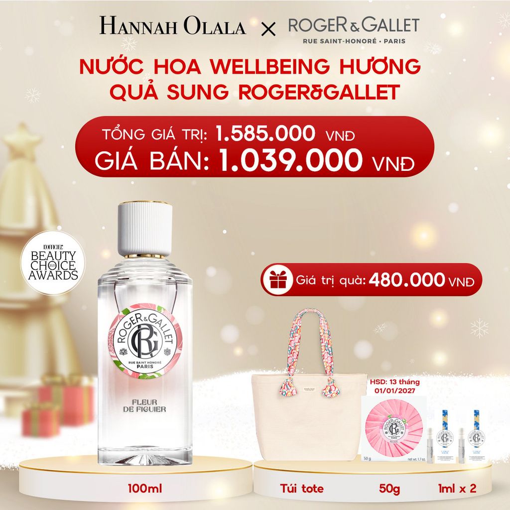  A152_DEAL 2: NƯỚC HOA WELLBEING ROGER&GALLET 100ML 