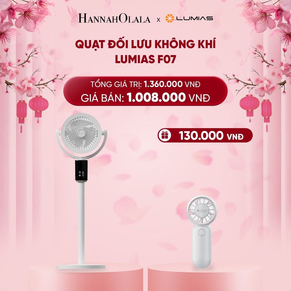  DEAL 20: QUẠT ĐỐI LƯU KHÔNG KHÍ LUMIAS F07 