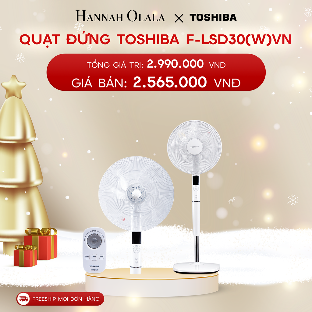  A514_DEAL 1: QUẠT ĐỨNG TOSHIBA F-LSD30(W)VN 