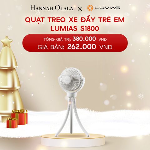  A90_DEAL 26: QUẠT TREO XE ĐẨY TRẺ EM LUMIAS S1800 